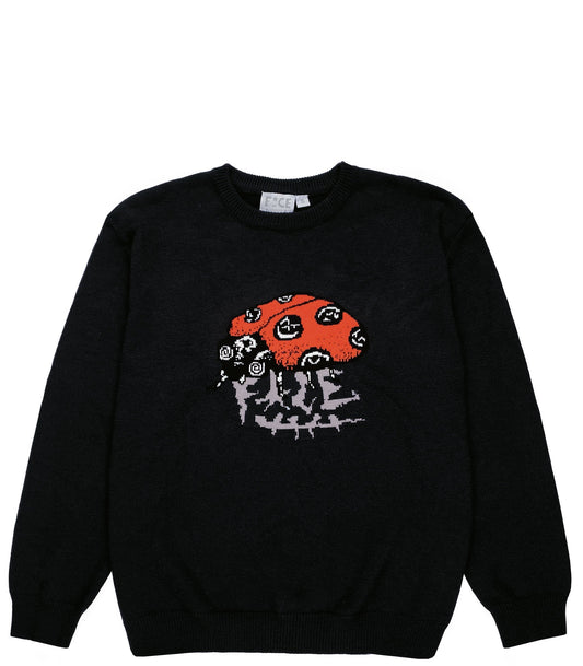 SAMOR BUG KNITTED SWEATER BLACK