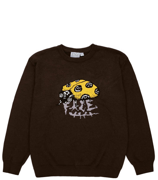 Samor Bug Knitted Sweater Brown