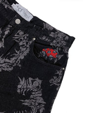 Samor Jacquard Pants Black