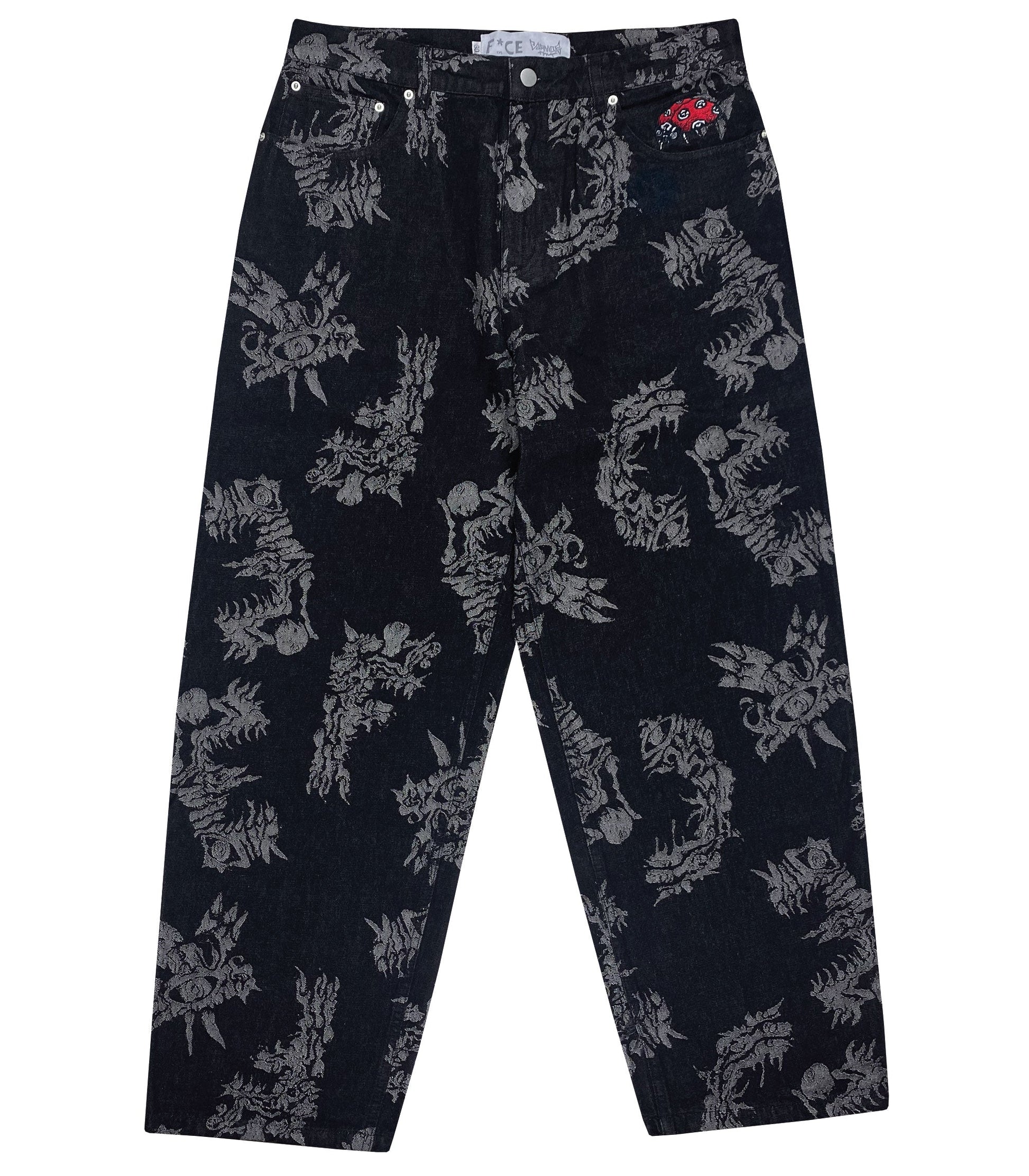 Samor Jacquard Pants Black