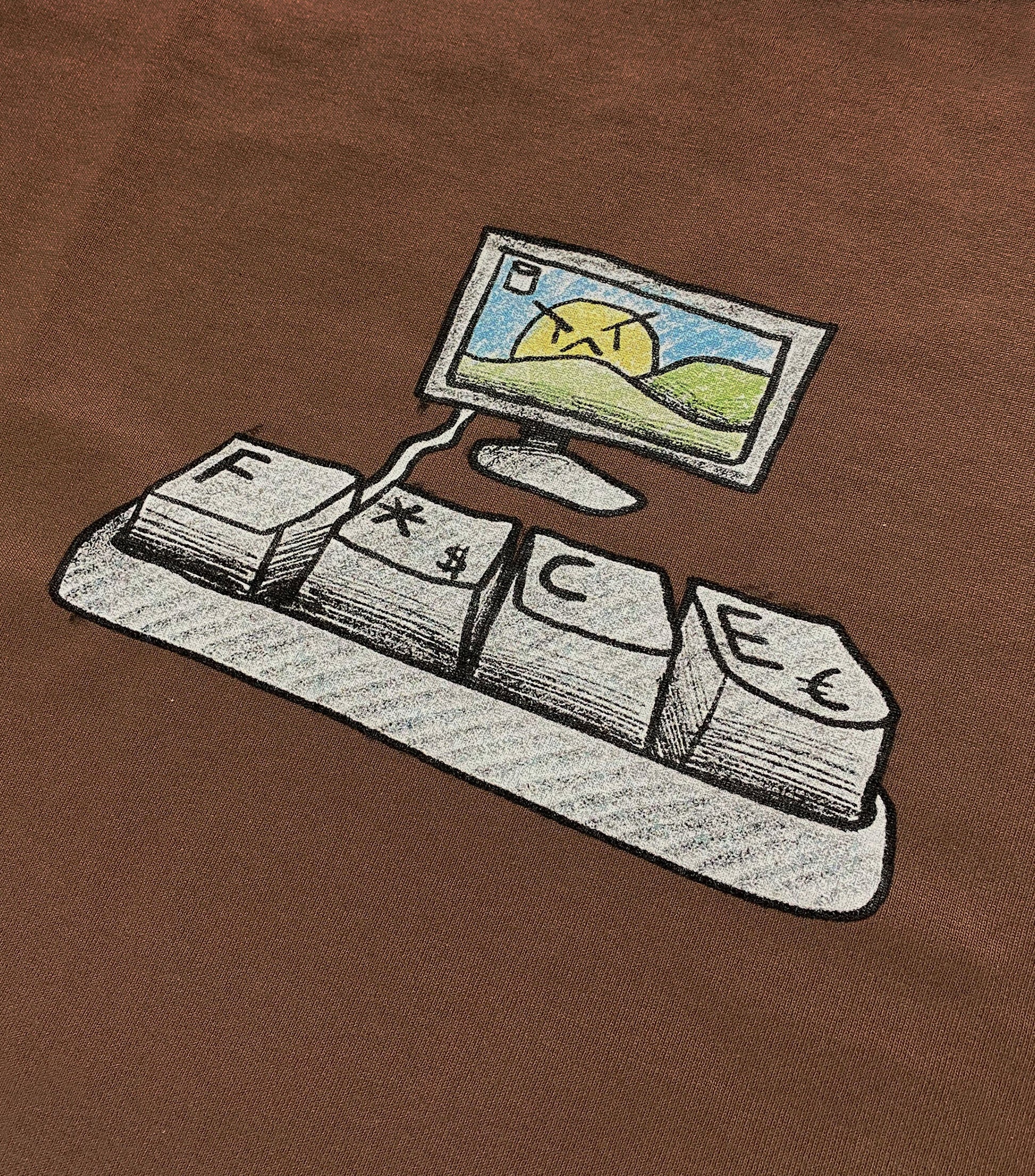 Keybo*rd Tee Light Brown