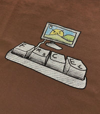 Keybo*rd Tee Light Brown